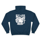 Flytanium - Fly or Die Graphic Hoodie | White