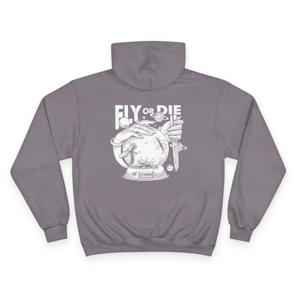 Flytanium - Fly or Die Graphic Hoodie | White