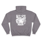 Flytanium - Fly or Die Graphic Hoodie | White