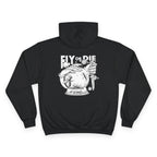 Flytanium - Fly or Die Graphic Hoodie | White